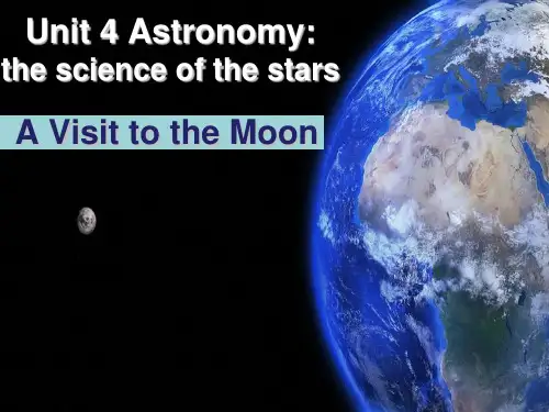 高中英语 Unit 4 Astronomy the science of the stars