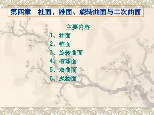 几种常见的曲面和曲线