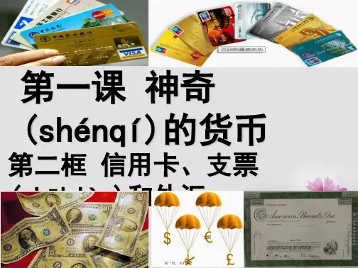 高中政治1.1.2信用卡、支票和外汇课件新人教版必修1