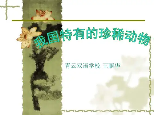 我国特有的珍稀动物课件
