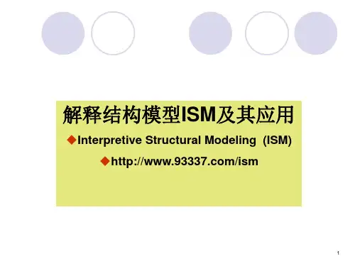 解释结构模型ISM及其应用