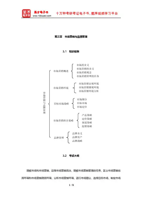 经济师《工商管理专业知识与实务(中级)》复习全书(市场营销与品牌管理)【圣才出品】