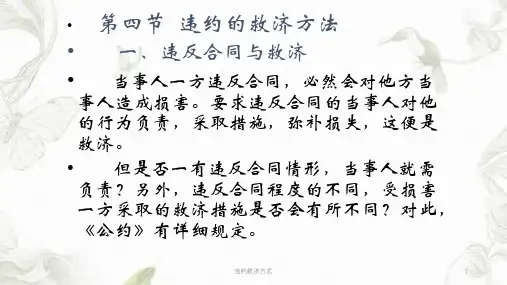 违约救济方式ppt课件