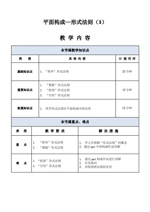 产品设计造型基础-一体化教案8