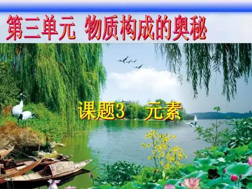 2019精选教育人教版九年级化学上册3.3-元素(共44张PPT).ppt