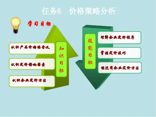 市场营销任务8  价格策略分析