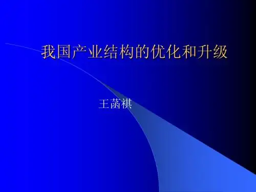 (王菡祺)促进产业结构的优化和升级