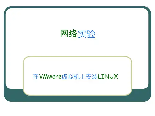 实验6 在虚拟机上安装LINUX