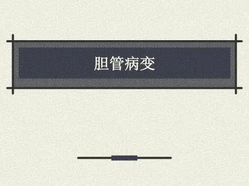 胆道病变