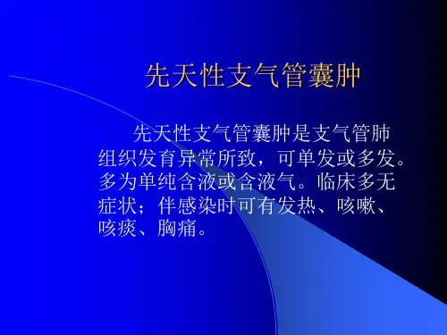 支气管疾病 课件