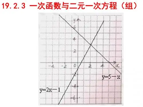 19.2.3__一次函数与方程、不等式 2016.4.6 (2)