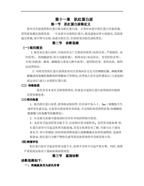 肌红蛋白尿