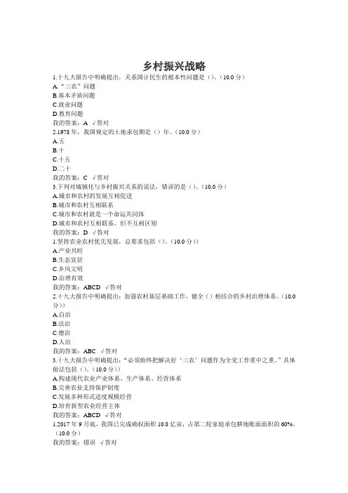 乡村振兴战略 3