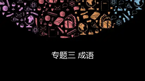 2024届高考语文复习:专题-成语+课件