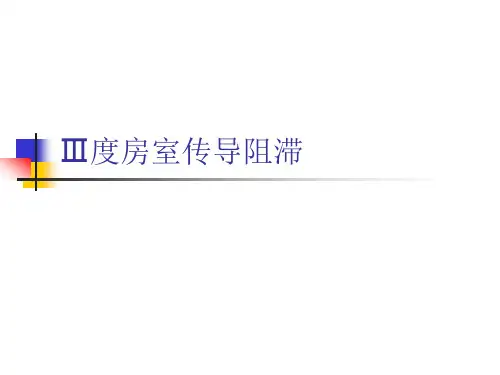 Ⅲ度房室传导阻滞 ppt