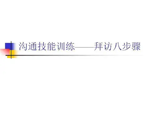 零售终端门店拜访八步骤