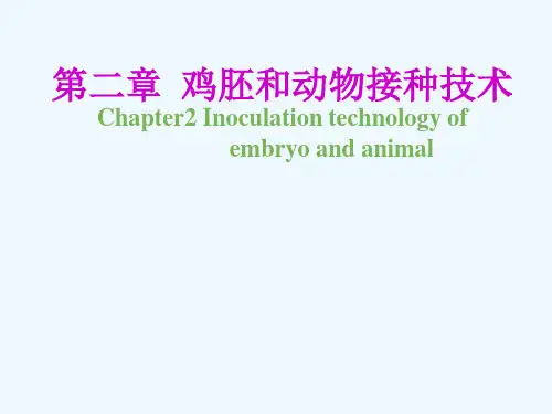 病毒学检验第二章 鸡胚和动物接种技术 PPT