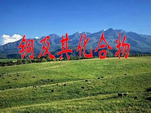 铜及其重要化合物.