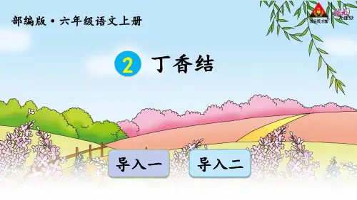 部编人教版六年级上册语文第2课《丁香结》优秀课件
