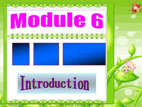 外研新标准高二英语上 选修6 课件 Module 6 Introduction