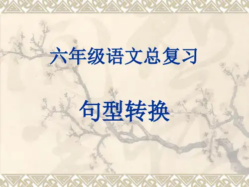六年级语文总复习：句型转换