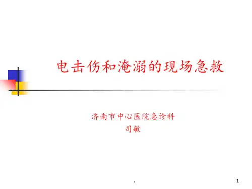 电击伤和淹溺的现场急救(精)PPT课件