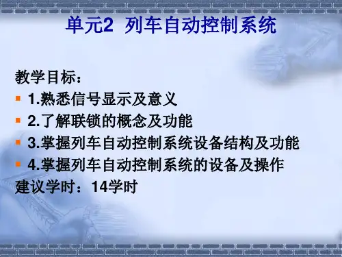 列车自动控制系统