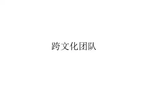 跨文化团队课件