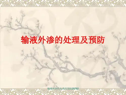 输液外渗的处理及预防25792 ppt课件