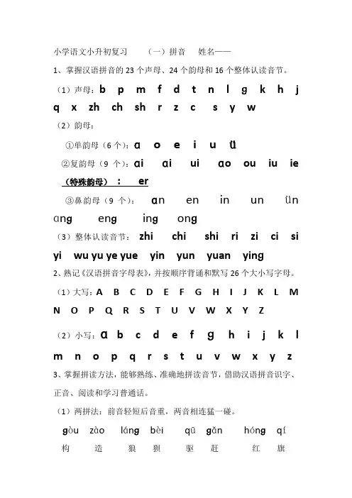 拼音练习题 2