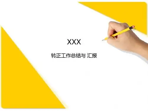 转正汇报