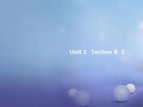 九年级英语全册Unit1HowcanwebecomegoodlearnersSectionB2人教新目标版