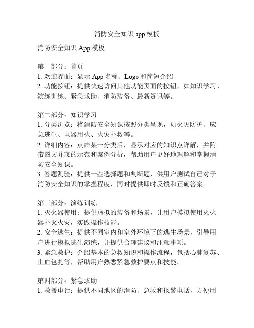 消防安全知识app模板