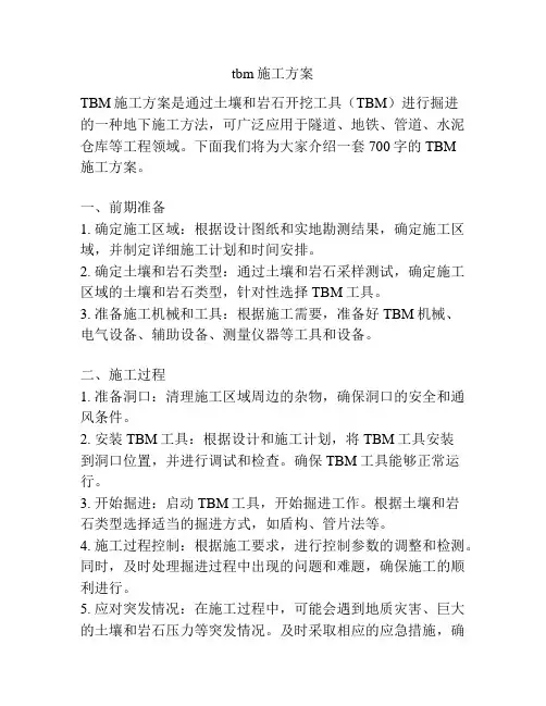 tbm施工方案