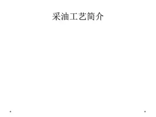 采油工艺简介