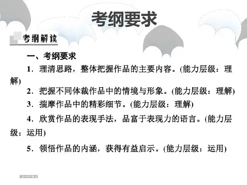 文学类文本阅读之标题的含义和作用课件