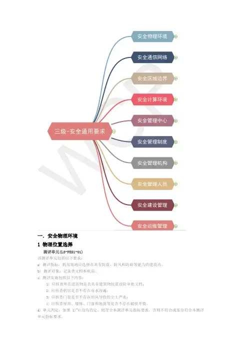 等级保护测评-安全测评通用要求