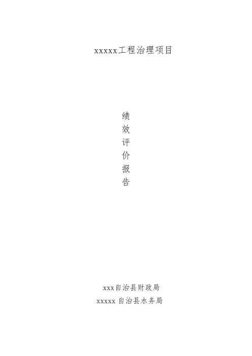 绩效评价报告