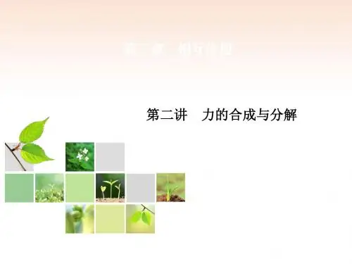 【人教版】2014届高考物理总复习 第2章 第2讲 力的合成与分解课件(共35张PPT)