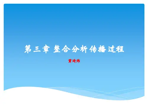 整合分析传播过程