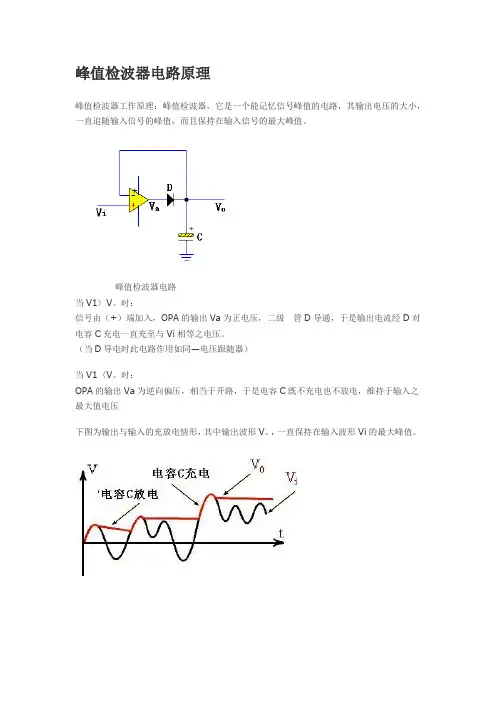 峰值检波器电路原理