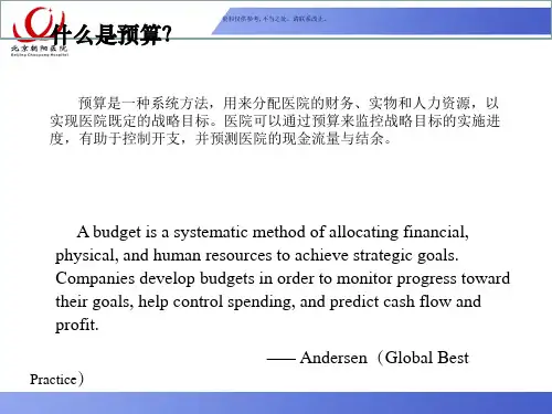 医院全面预算管理