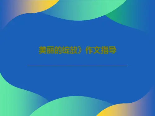 美丽的绽放》作文指导24页PPT