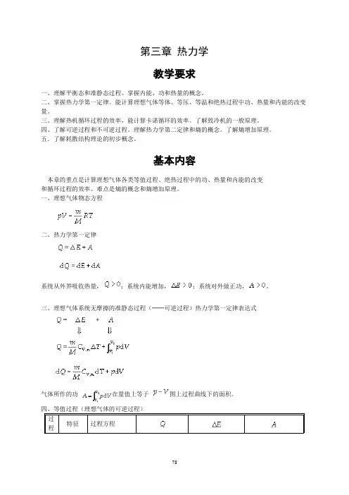 第三章 热力学.