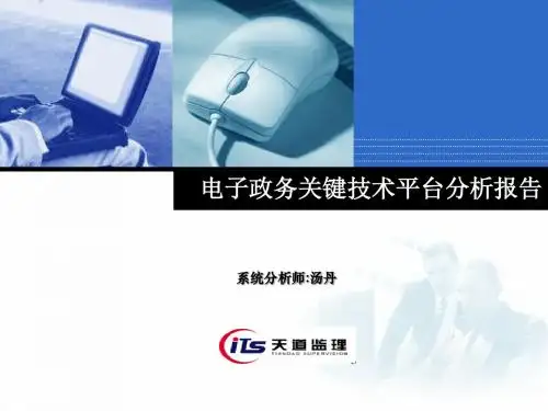 电子政务关键技术平台对比new