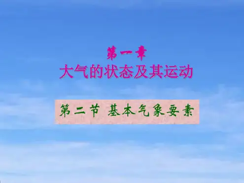 航空气象基本气象要素