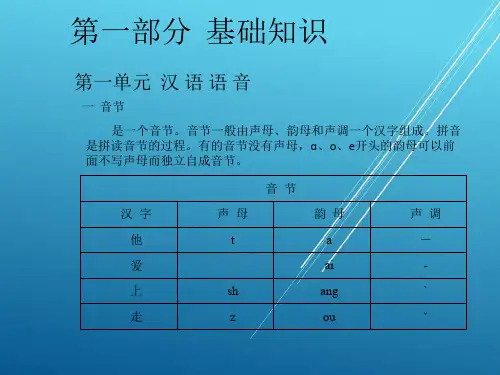 实用汉语第一部分 基础知识
