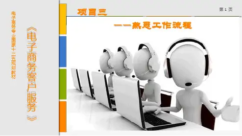 《电子商务客户服务》项目三:熟悉工作流程