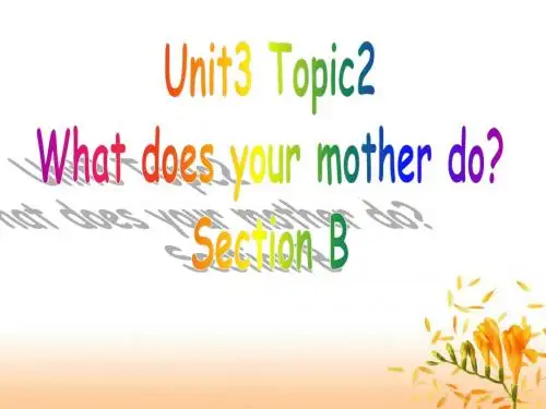 仁爱版英语七年级上册Unit3 Topic2 SectionB精品课件
