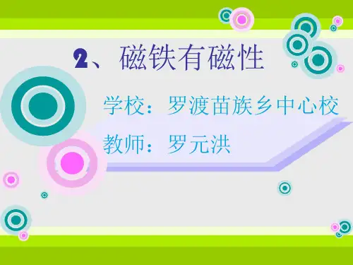 磁铁有磁性的ppt